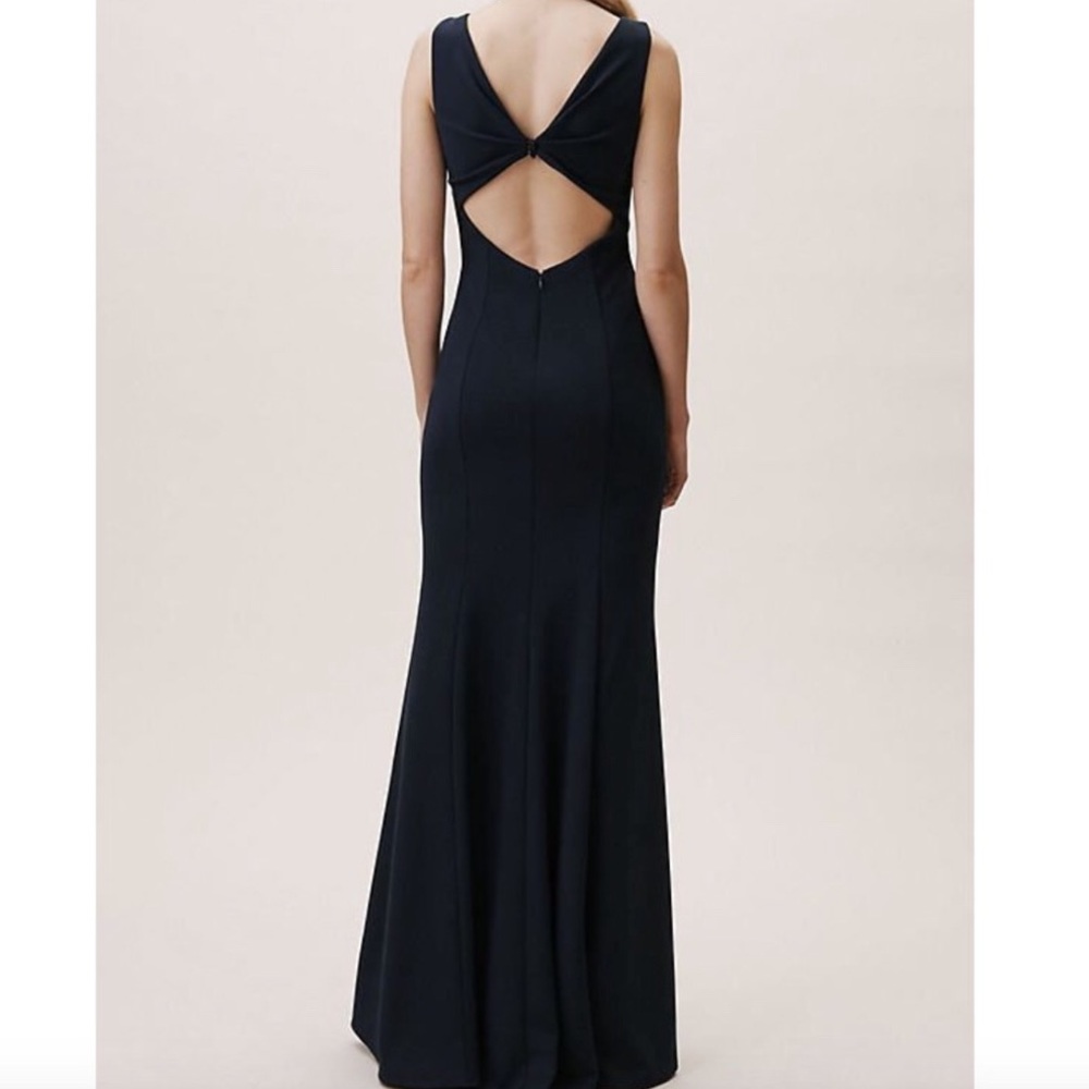 NEW BHLDN MISTY GOWN MAXI DRESS NAVY BLUE Z417-4